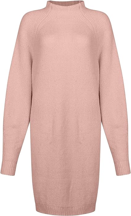 Robe Tricotée Pour L'hiver | Col Roulé