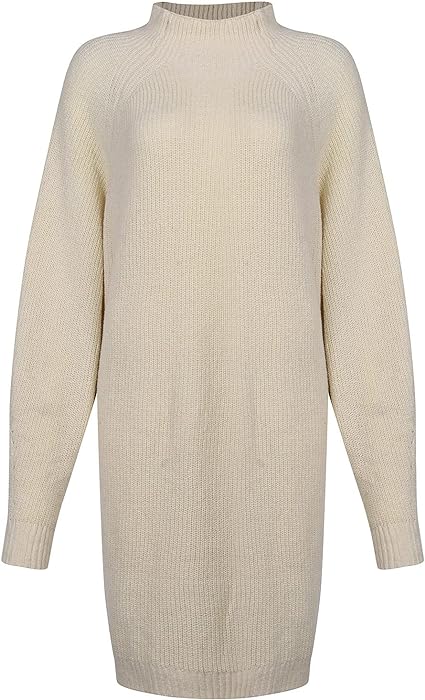 Robe Tricotée Pour L'hiver | Col Roulé