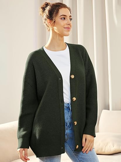 Cardigan Femme Col V | Fermeture Boutonnée