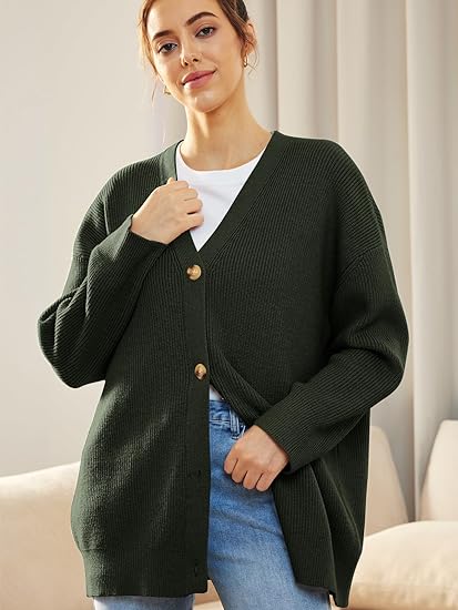 Cardigan Femme Col V | Fermeture Boutonnée