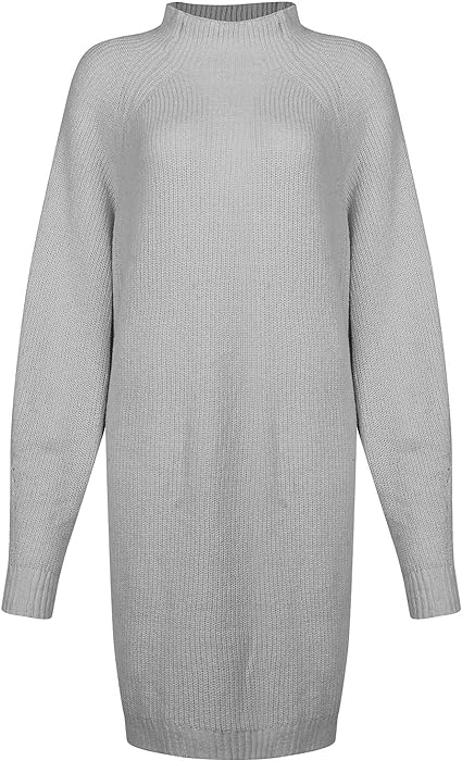 Robe Tricotée Pour L'hiver | Col Roulé