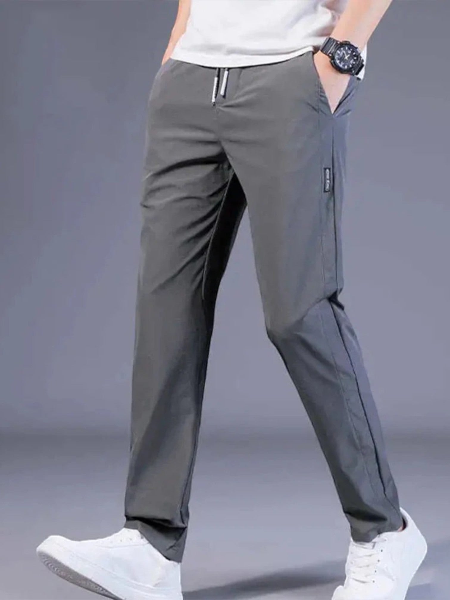 Tobias | Pantalon Décontracté Extensible Pour Homme | Long