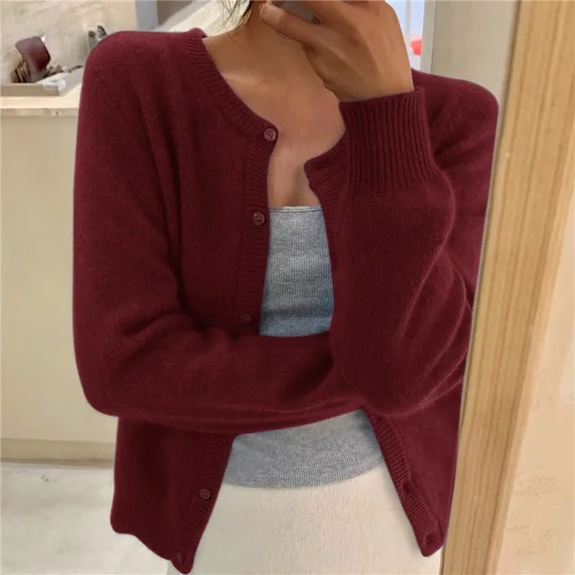 Cardigan En Cachemire À Boutons Pour Femme | Hiver