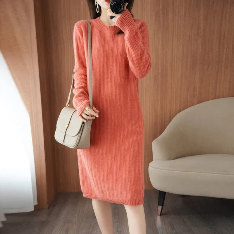 Robe Pull En Maille | Mi-longue