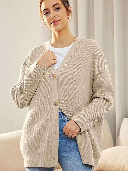Cardigan Femme Col V | Fermeture Boutonnée
