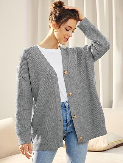 Cardigan Femme Col V | Fermeture Boutonnée