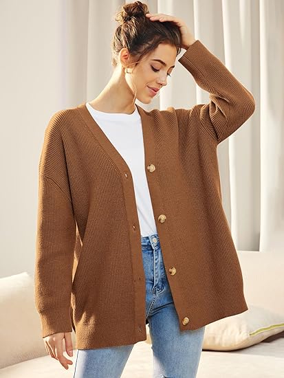 Cardigan Femme Col V | Fermeture Boutonnée
