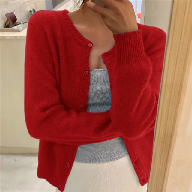 Cardigan En Cachemire À Boutons Pour Femme | Hiver