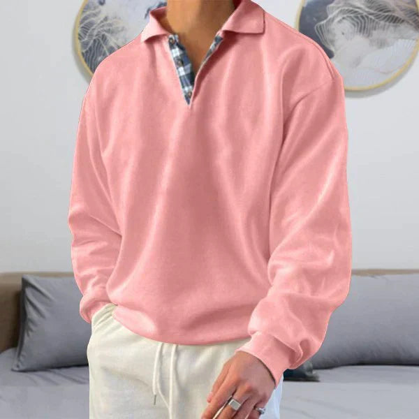 Pull Oversize Décontracté À Col En V Pour Homme | Chaud