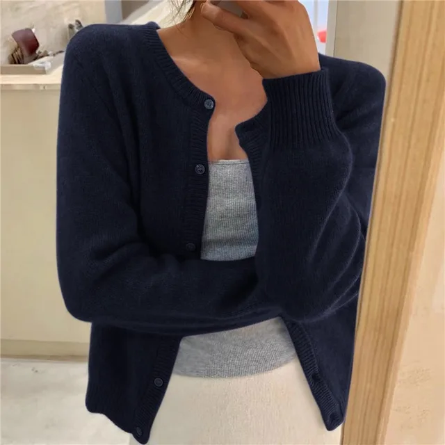 Cardigan En Cachemire À Boutons Pour Femme | Hiver