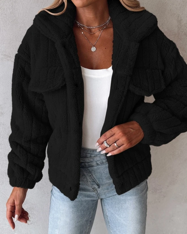 Veste Teddy Structurée Pour Femme | Courte