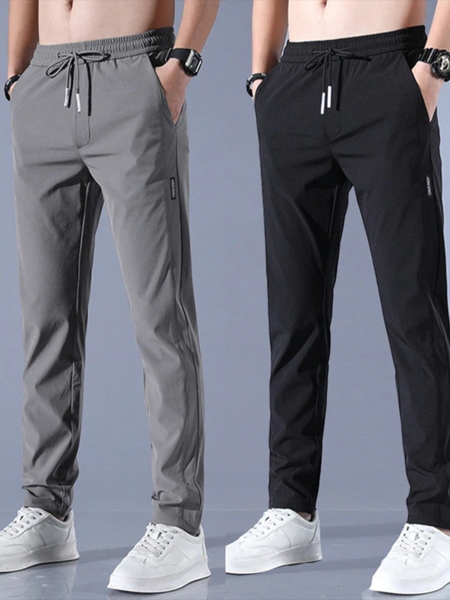 Tobias | Pantalon Décontracté Extensible Pour Homme | Long