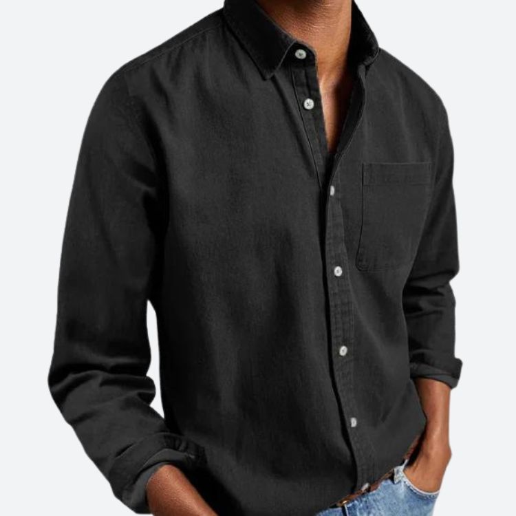 Chemise Formelle Unie Pour Homme | Avec Poche
