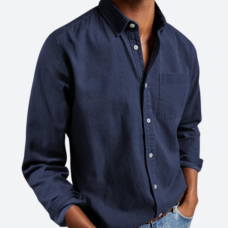 Chemise Formelle Unie Pour Homme | Avec Poche