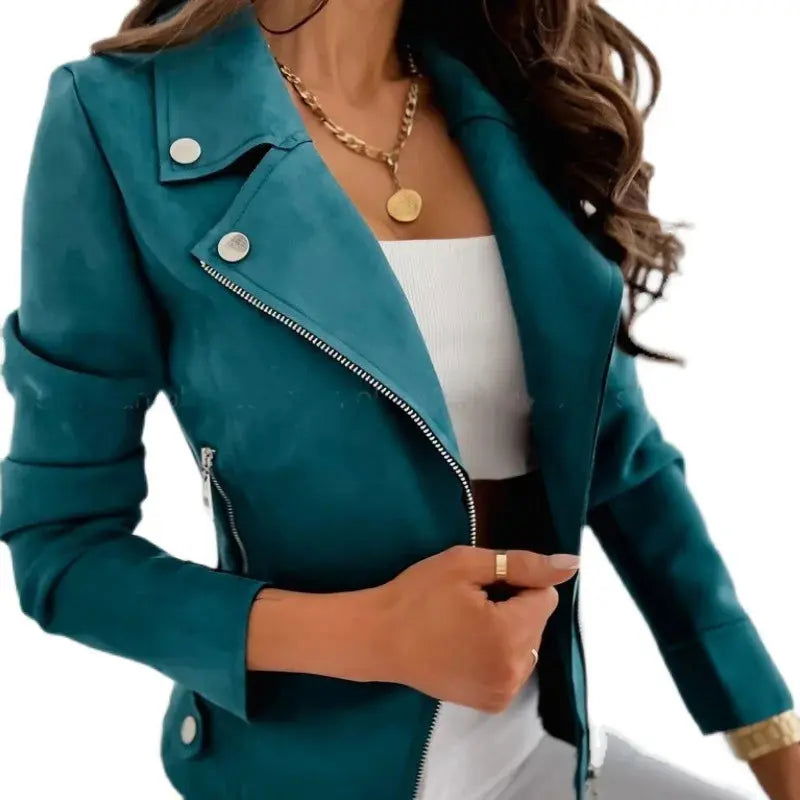 Veste En Daim D’hiver Pour Femme | Courte