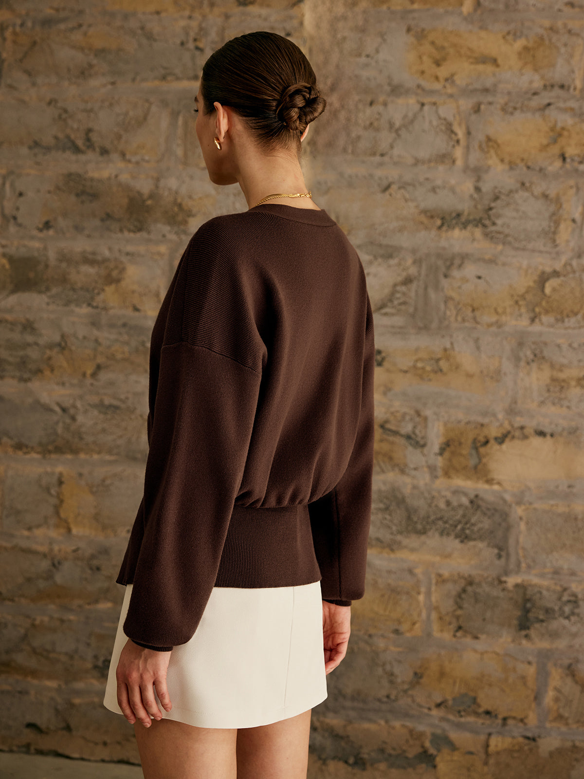 Cardigan Femme À Boutons Dorés | Hiver