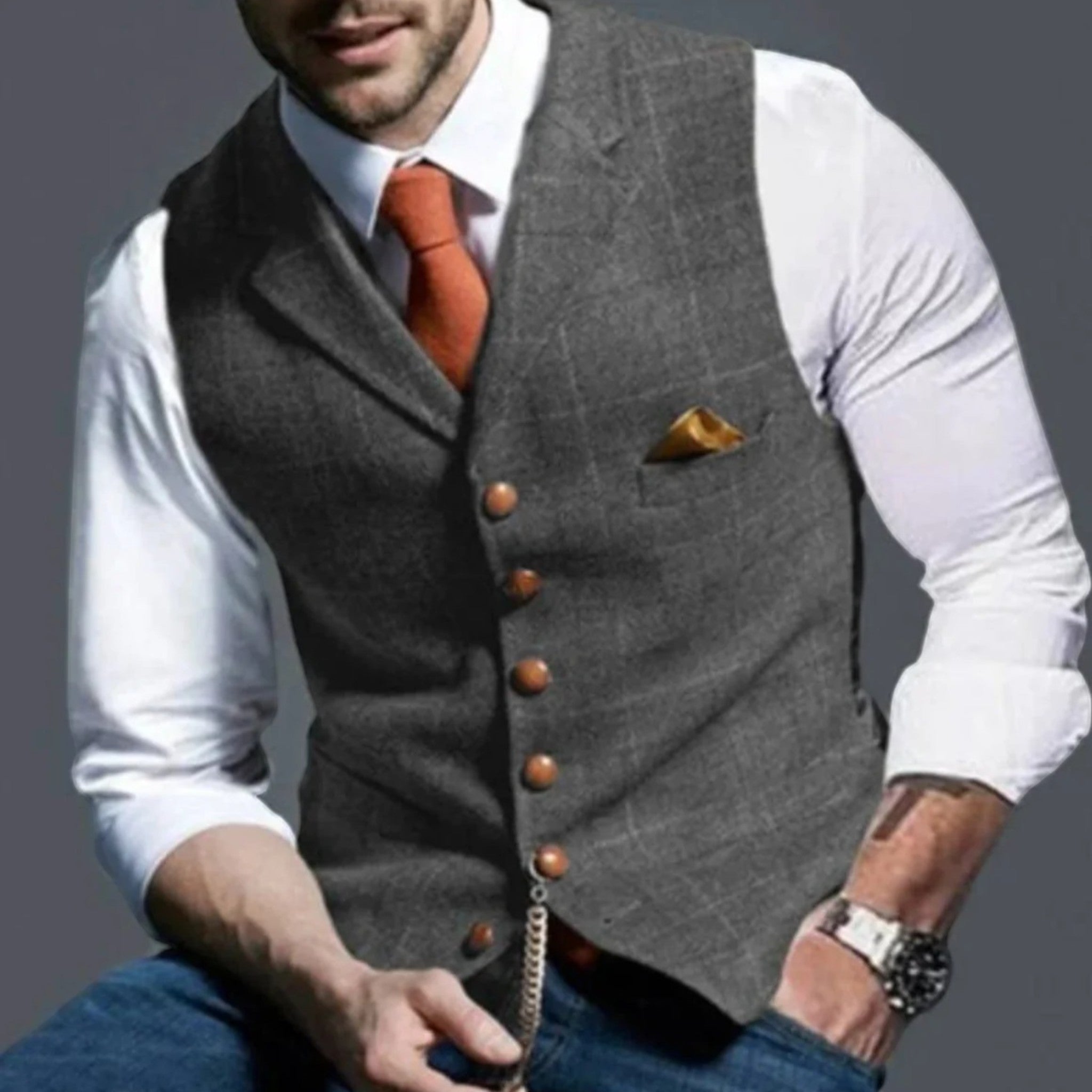 Isaac | Gilet Élégant Pour Homme