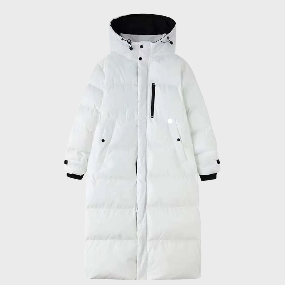 Longue Veste Doudoune Pour Femme Avec Capuche | Fermeture Éclair