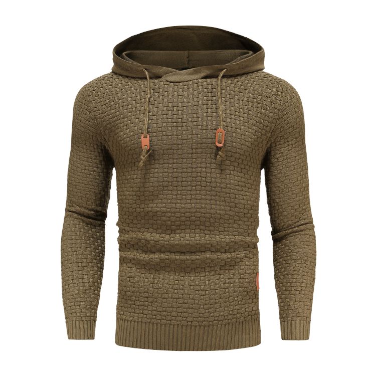 Sweat À Capuche Matelassé À Manches Longues Pour Homme | Hiver