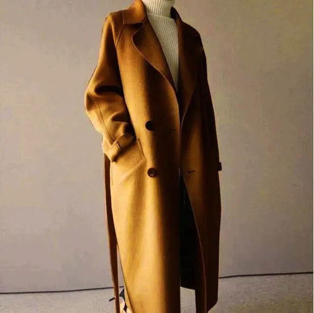 Long Trench D’hiver Pour Femme | Avec Poche
