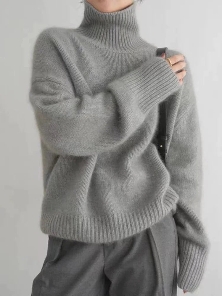 Col Roulé Oversize En Cachemire Pour Femme | Hiver