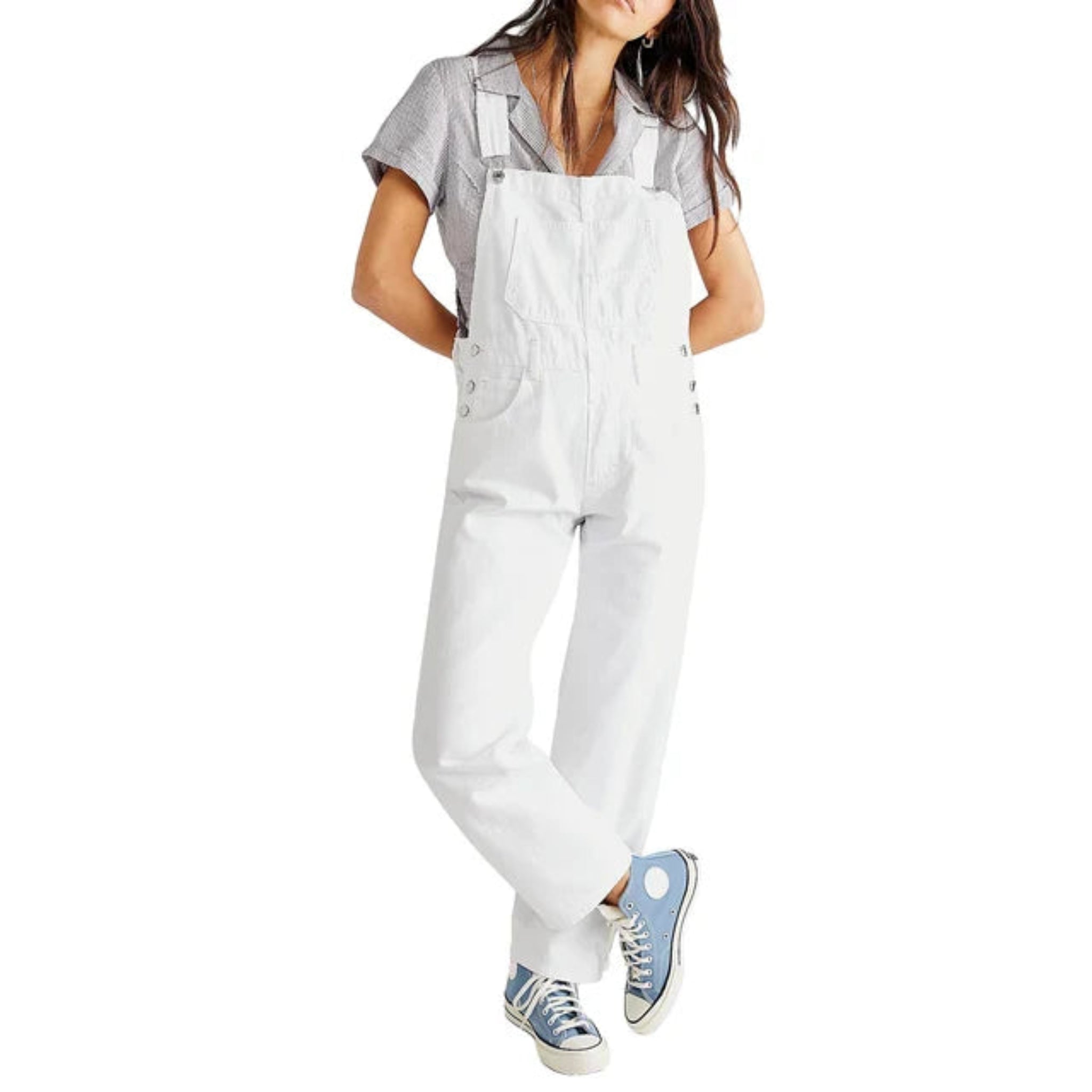 Calista | Salopette Ample En Jean Pour Femme