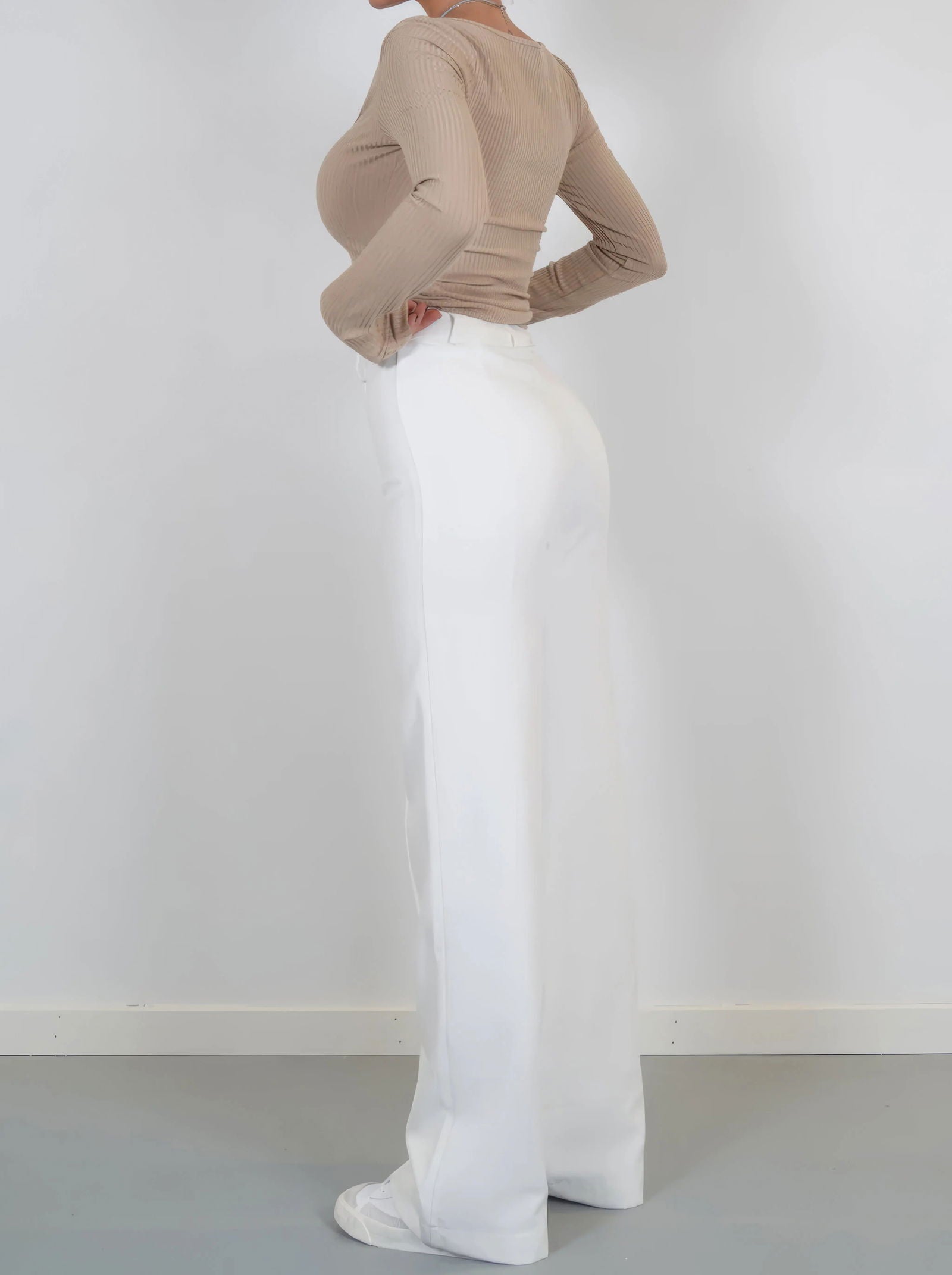 Pantalon Large Zippé Pour Femme | Tendance
