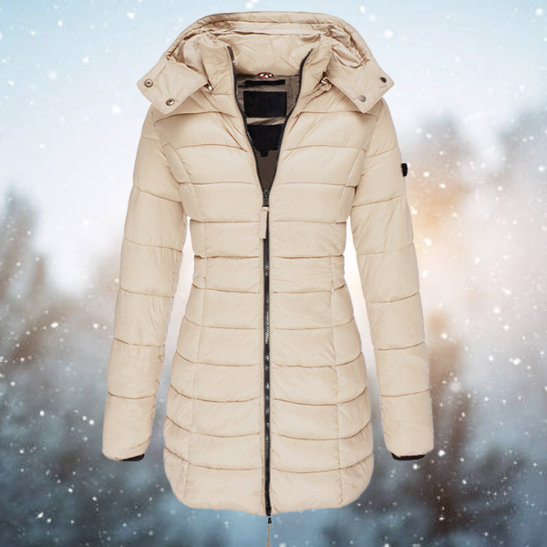 Manteau Mi-long À Capuche Pour Femmes | Hiver