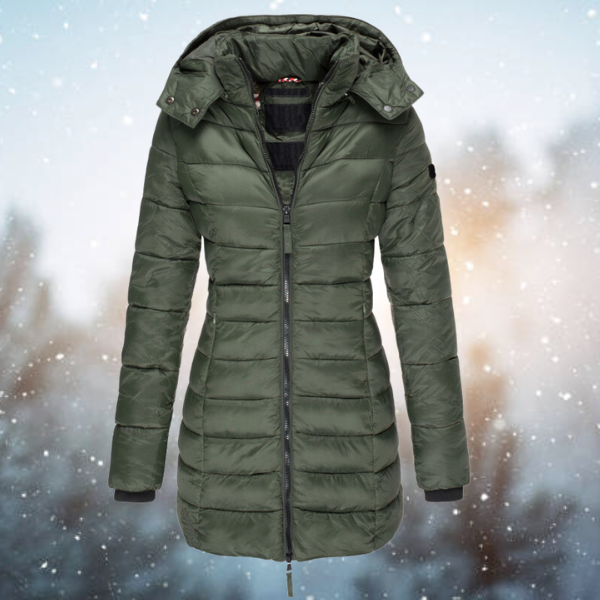 Manteau Mi-long À Capuche Pour Femmes | Hiver