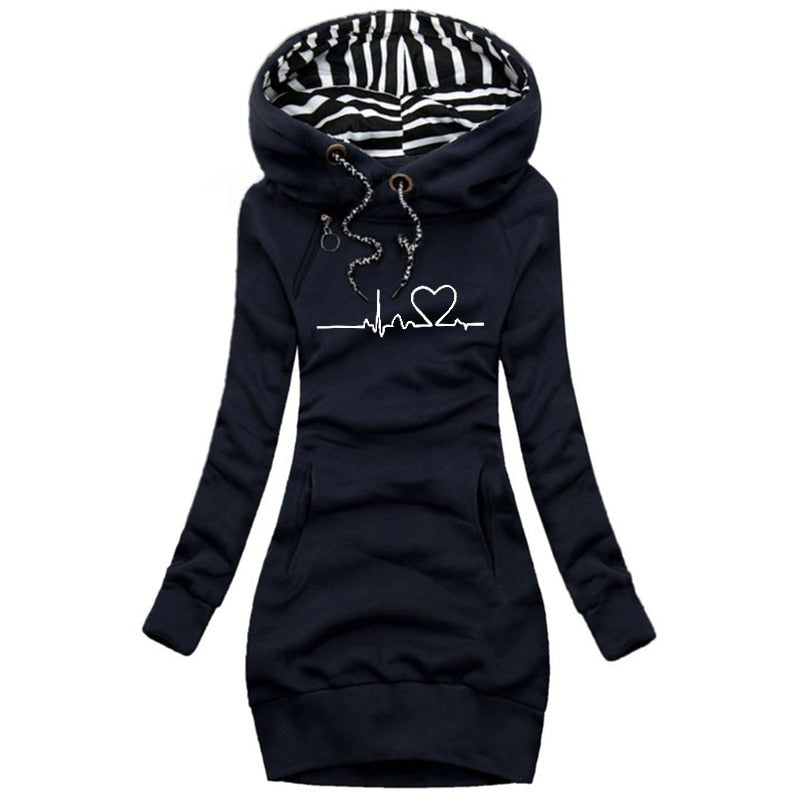 Sweat À Capuche Pour Femme Avec Poche | Manches Longues