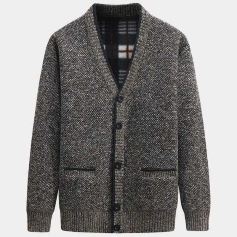 Cardigan En Maille À Col En V Et Poches Avant Pour Homme | Hiver