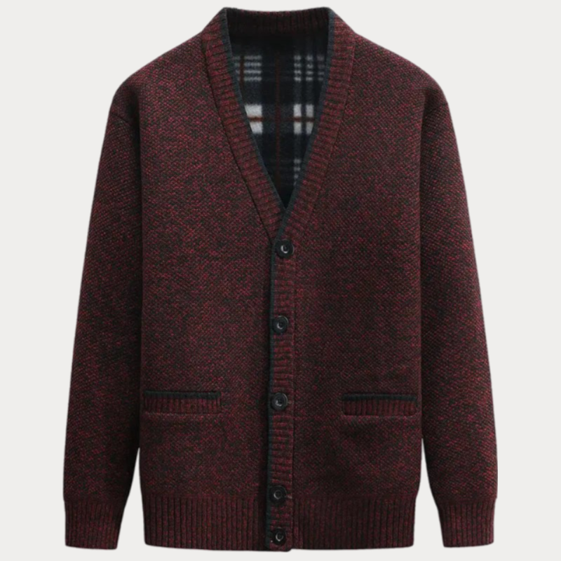 Cardigan En Maille À Col En V Et Poches Avant Pour Homme | Hiver