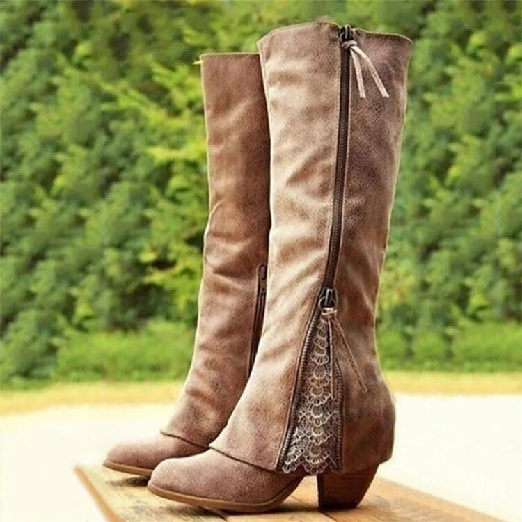 Bottes À Talons Hauts Pour Femmes | Talon Épais