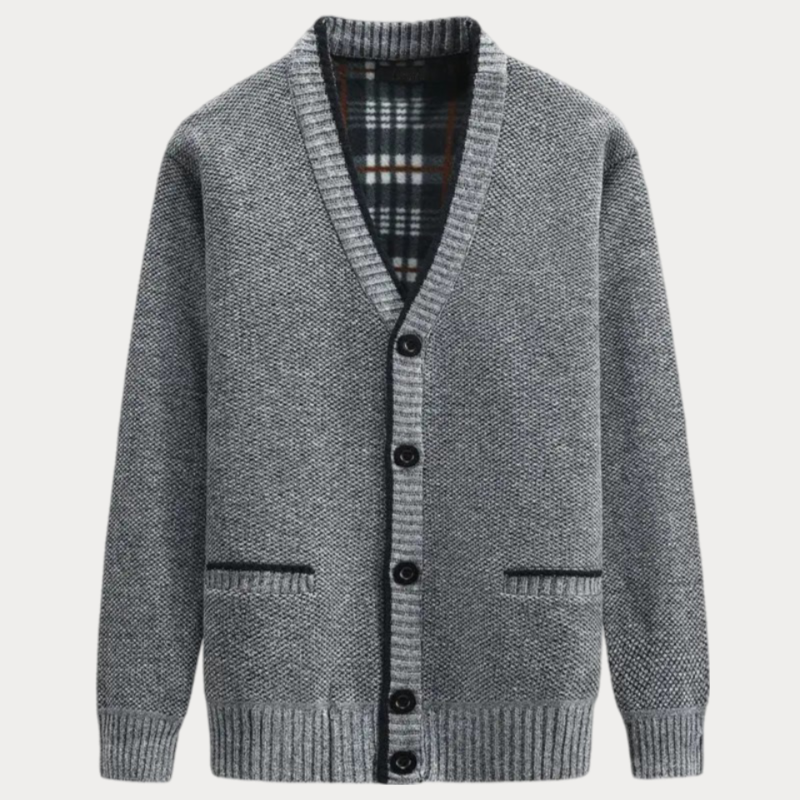 Cardigan En Maille À Col En V Pour Homme | Manches Longues