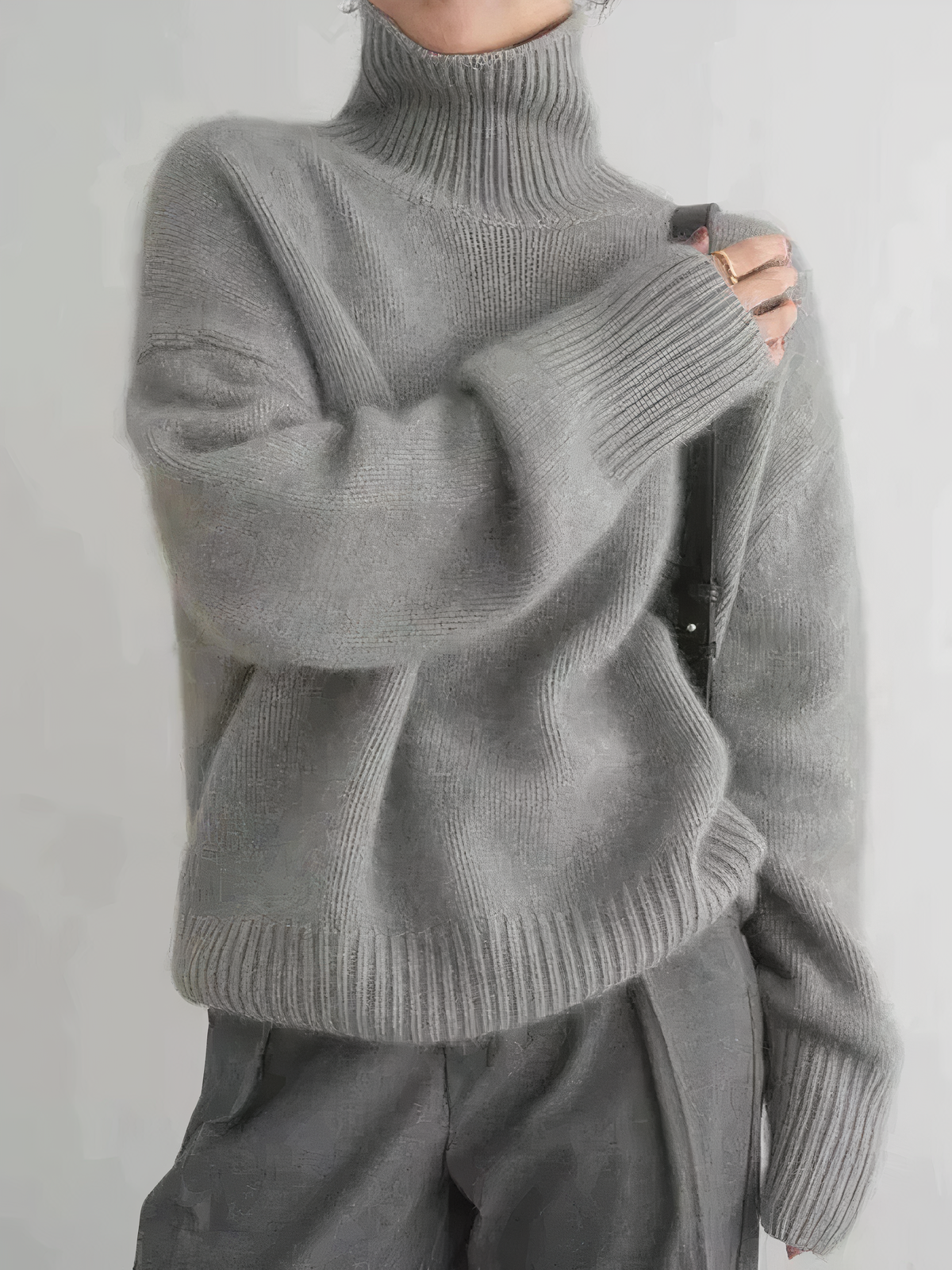 Pull Col Roulé En Cachemire Pour Femme | Hiver