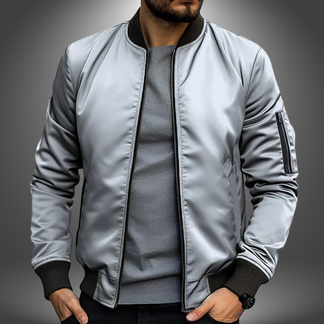 Veste De Transition Zippée Pour Homme | Poignets Côtelés