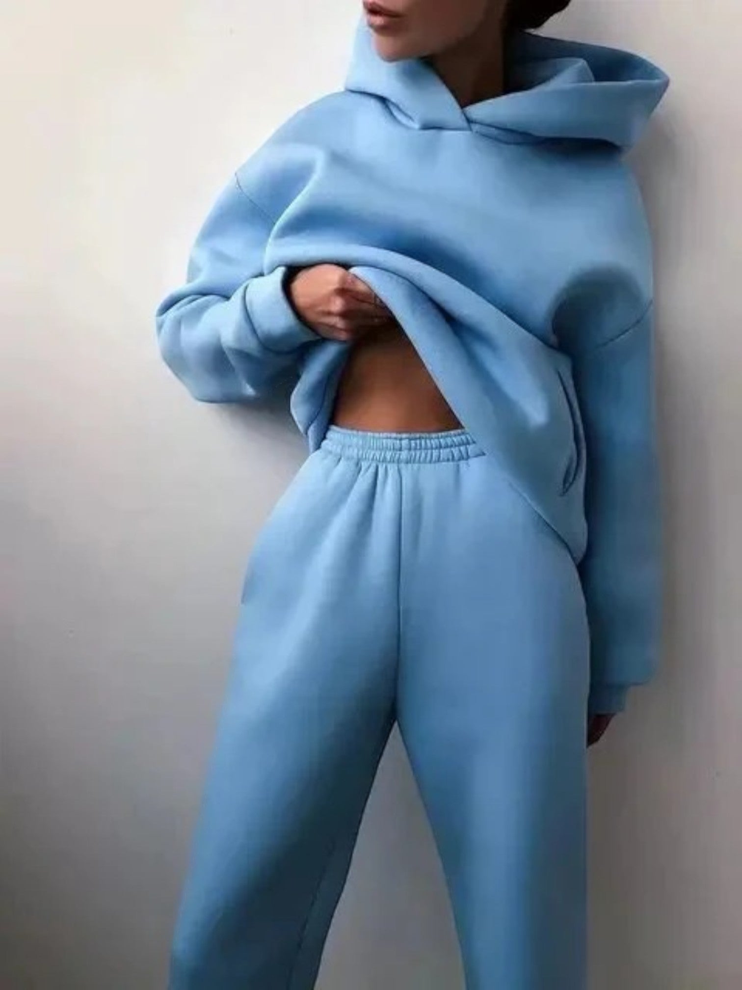 Ensemble Élégant Sweat À Capuche Et Pantalon Pour Femme