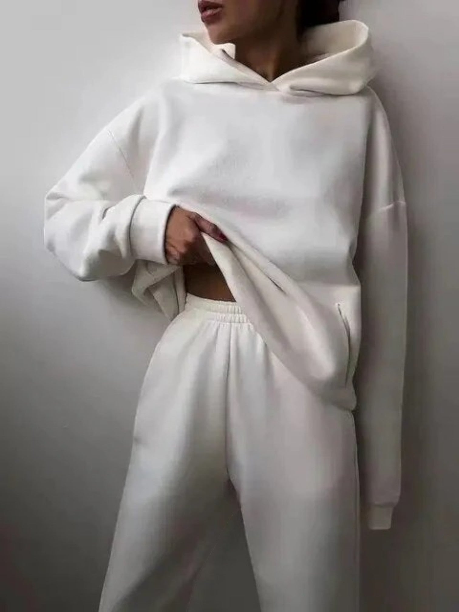 Ensemble Élégant Sweat À Capuche Et Pantalon Pour Femme