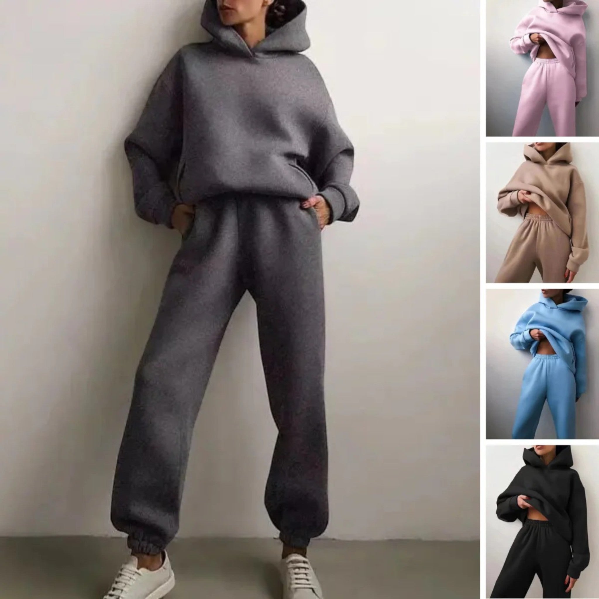Ensemble Élégant Sweat À Capuche Et Pantalon Pour Femme