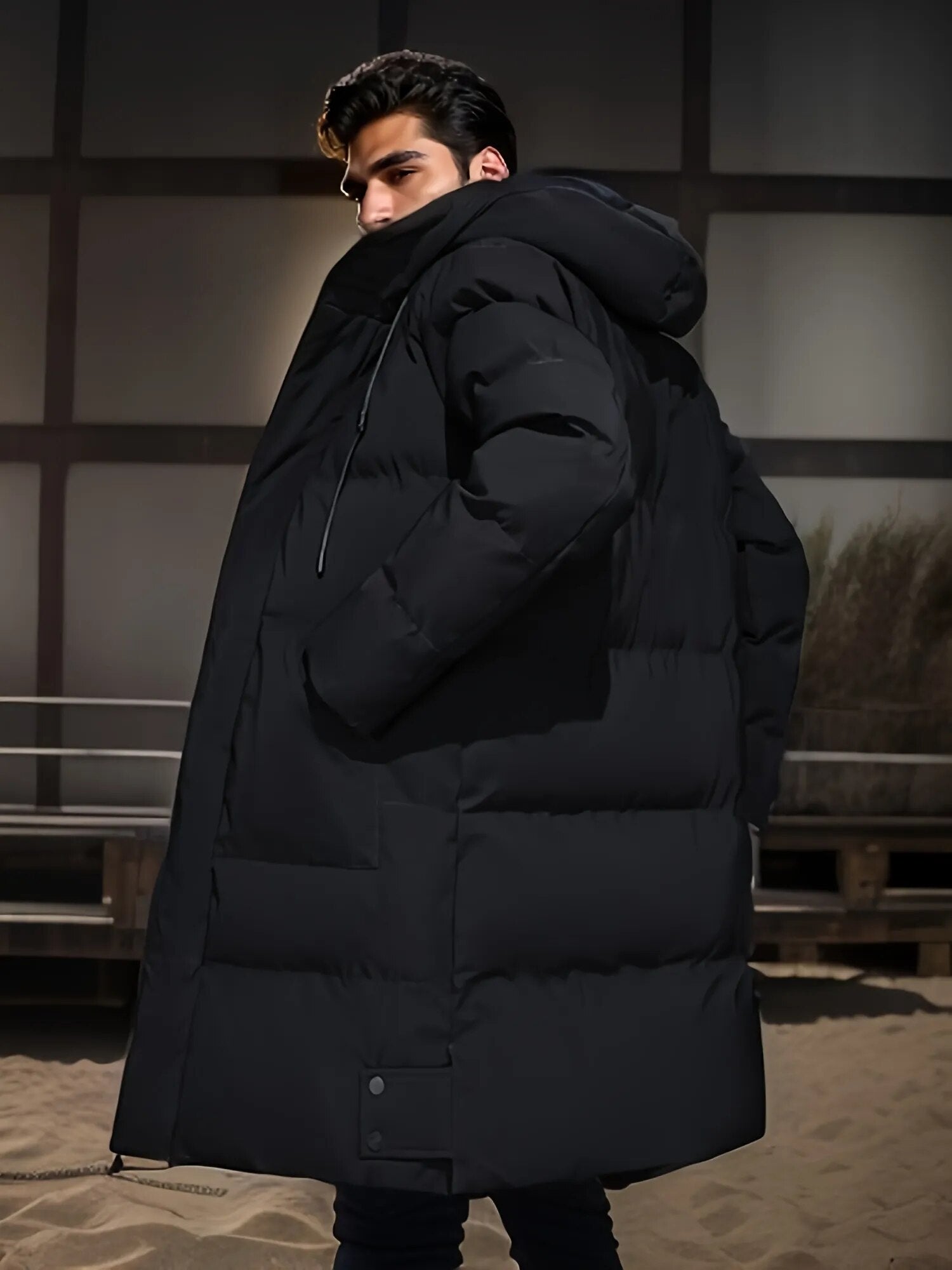 Doudoune Longue D'hiver Pour Homme | Avec Capuche