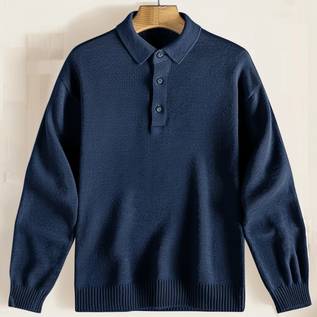 Polo En Tricot Pour Homme | Manches Longues