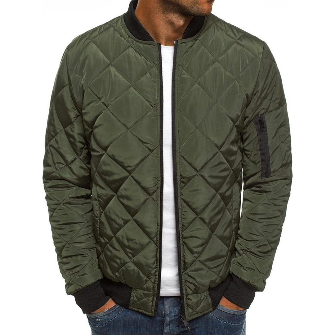 Blouson Bombardier Matelassé Pour Homme Avec Poches | Hiver