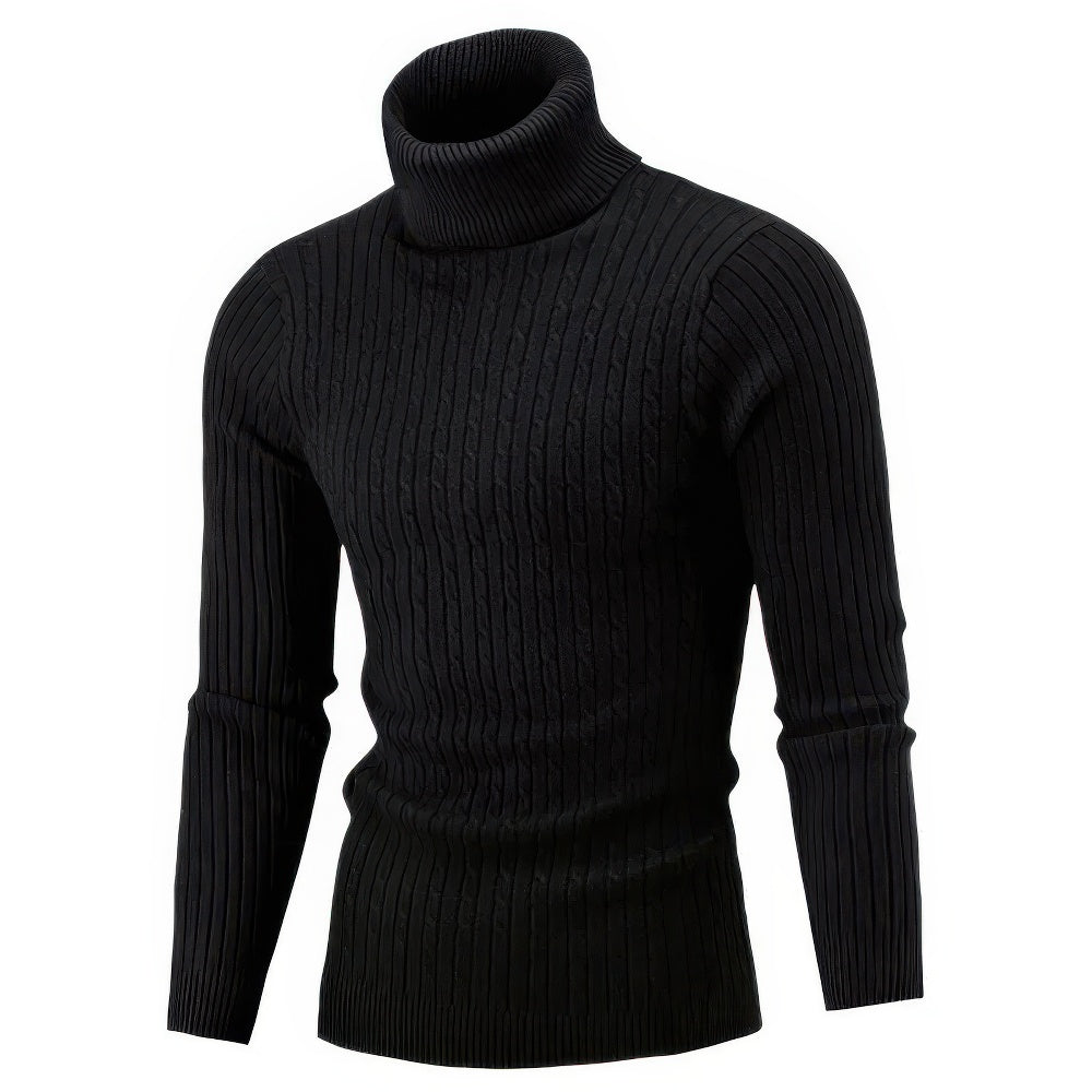 Pull Col Montant Et Manches Longues Pour Homme | Hiver