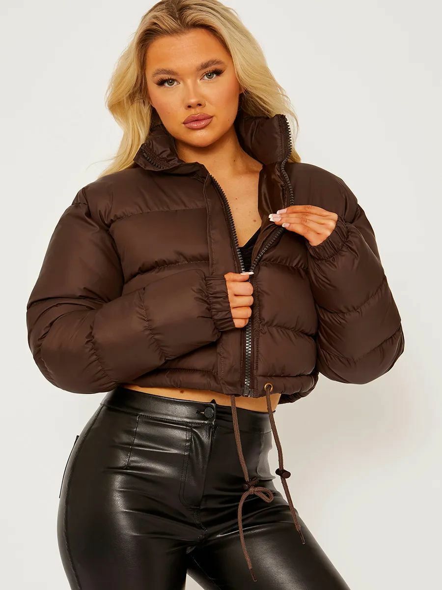 Veste Courte Matelassée Pour Femme | Manches Longues