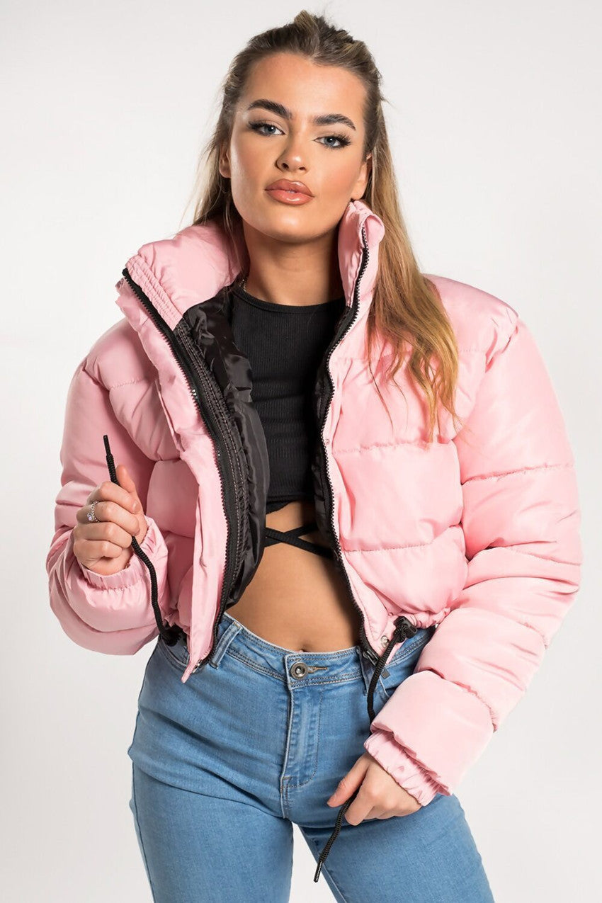 Veste Courte Matelassée Pour Femme | Manches Longues