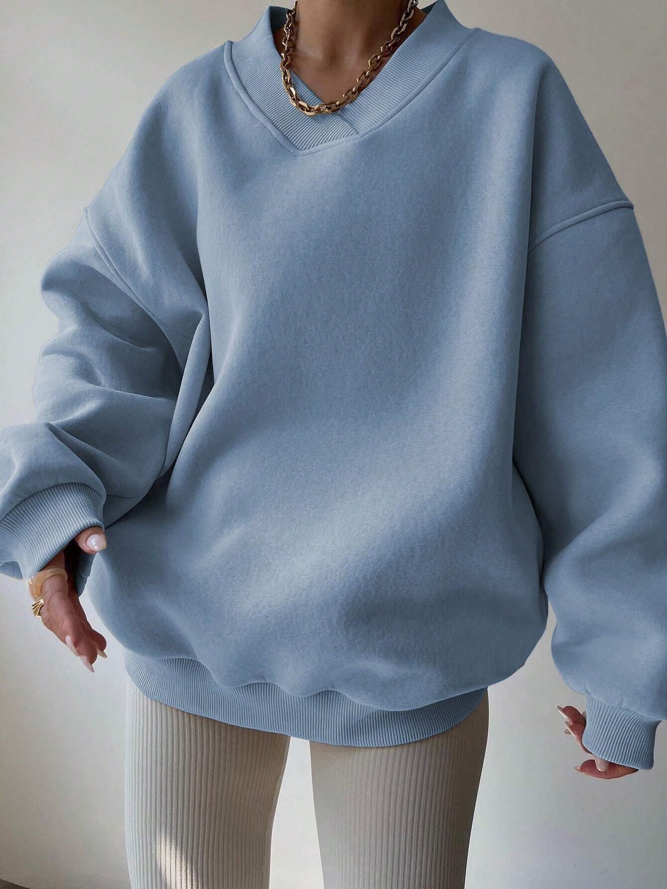 Sweat-shirt Décontracté À Manches Longues Pour Femme | Surdimensionné