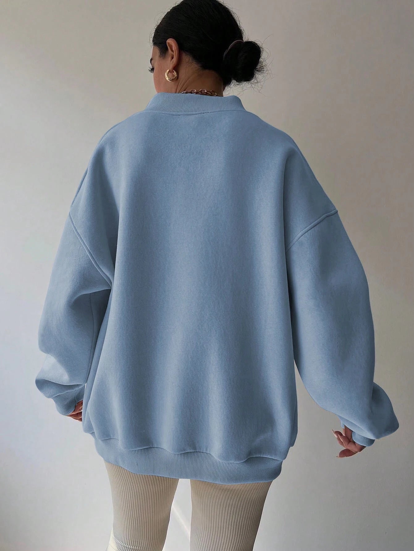 Sweat-shirt Décontracté À Manches Longues Pour Femme | Surdimensionné
