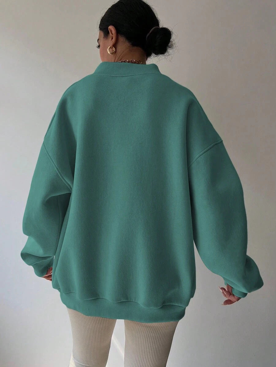 Sweat-shirt Décontracté À Manches Longues Pour Femme | Surdimensionné