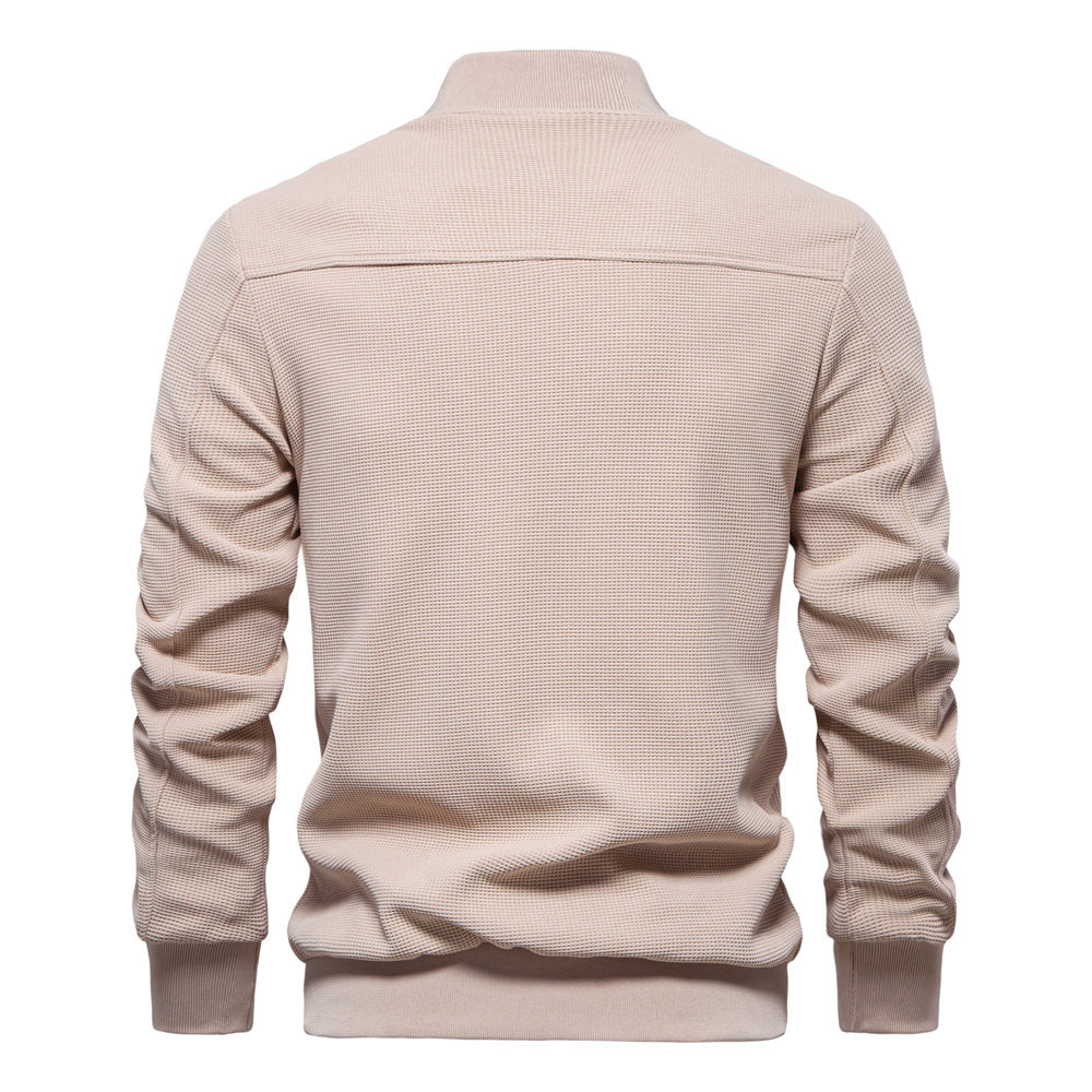 Veste D'hiver Décontractée En Tricot Pour Homme | Fermeture Éclair