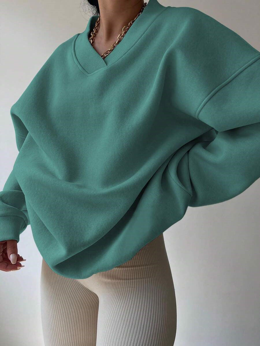 Sweat-shirt Décontracté À Manches Longues Pour Femme | Surdimensionné